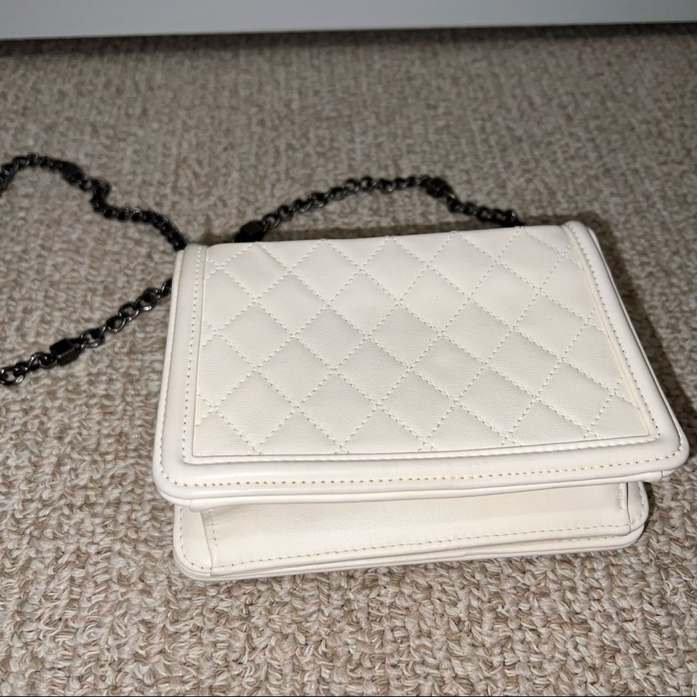 Chanel Authentic Lambskin Brick Lego White Flap Shoulder Crossbody Bag - Picture 10 of 14